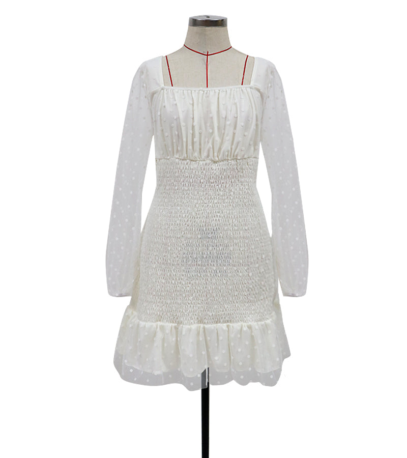 Smock Elastic Waist Midi Dresses Wholesale Online