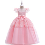 Load image into Gallery viewer, Kids Girl Puff Prom Organza Lace Dress Online Wholesalers
