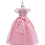 Load image into Gallery viewer, Kids Girl Puff Prom Organza Lace Dress Online Wholesalers
