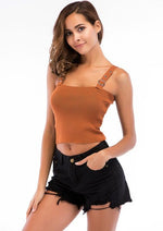 Load image into Gallery viewer, Sweat Strap Crop Top For Womens Boutique Store
