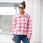Load image into Gallery viewer, Check Flannel Jackets for Ladies
