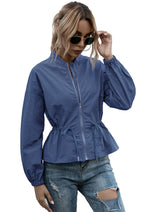 Load image into Gallery viewer, Solid Zipper Wind-Proof Jacket Outerwears
