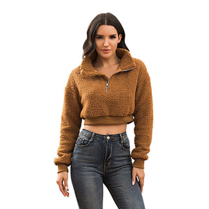 Woolen Crop Sweaters for Winter Fall