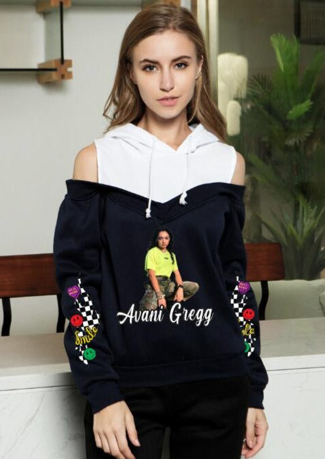 New Designs Off-Shoulder Hooded Sweatshirt Online Wholesale