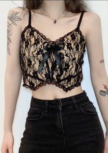 Sexy Bow Strappy Crop top
