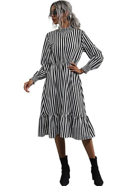 Chic Stripe Middi Dress OEM Online