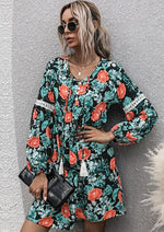 Load image into Gallery viewer, Floral Fringe Dress For Womens
