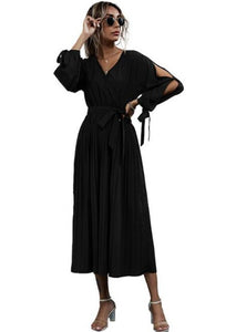 Chic Slit Sleeve Midi Dresses For Ladies