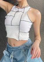 Load image into Gallery viewer, Summer Stylish Color Block Crop Top
