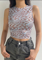 Load image into Gallery viewer, Fashion Print Crop Top

