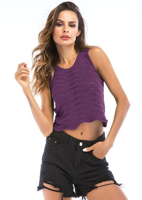 Chic Hollow Crop Top OEM For your Amazon Store