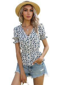 Shopping Online Floral Chiffon Shirts