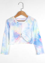 Load image into Gallery viewer, Tie Dye Crop Shirt For Kids Girls
