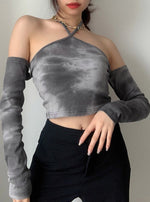 Load image into Gallery viewer, Fashion Chic Strappy Tie Dye Crop Top Wholesale
