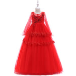 Load image into Gallery viewer, Kids Girl Puff Prom Organza Applique Dress Online Supply For Clothes Store
