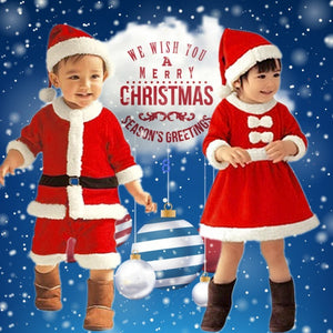 Kids Girls Christmas Santa Claus Dress