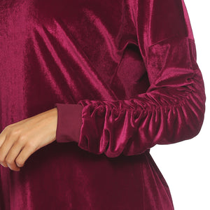 Flannel Long Sleeve Midi Dress Winter