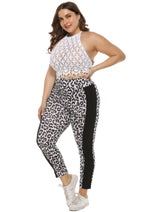 Load image into Gallery viewer, Cozy Plus Leopard Print Trousers Bottoms wholesale
