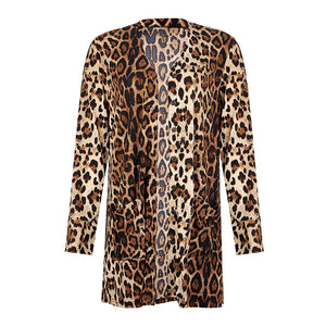 Plus Leopard Tunic Blouses Online