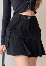 Load image into Gallery viewer, Ancient Styles Cargo Denim Skirts
