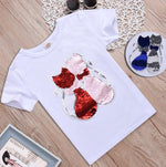 Load image into Gallery viewer, Chameleon Change Color Sequin Tee Top For Kids
