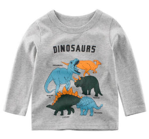 Online Shop Factory Price Kids Print Dinosaurs Top Tee  Shirts