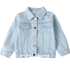 Girl Denim Jacket Outerwears Wholesale