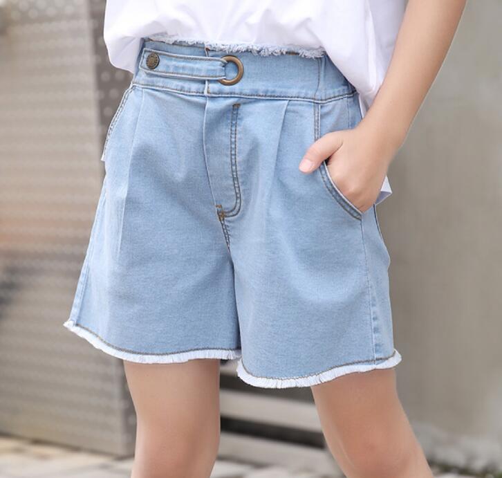 Chic Denim Shorts Trousers for Girl