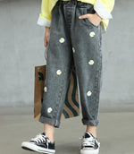 Load image into Gallery viewer, Fashion Clothes Print Wide Leg Jeans Wholeasle for Girls

