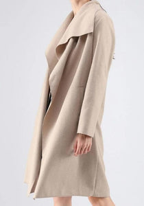 Woolen Big Lapel Outerwear Coats for Winter