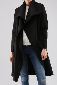 Woolen Big Lapel Outerwear Coats for Winter