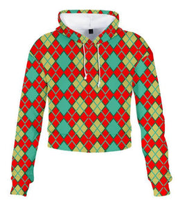 3D Print Crop Hoodie Sweatshirts Wholesalers Online