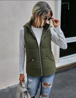 Load image into Gallery viewer, Quilted Thick Hooded Gilet Armour Coats For Womens
