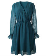 Load image into Gallery viewer, Chic V neck Mini Dresses On Fashionriva
