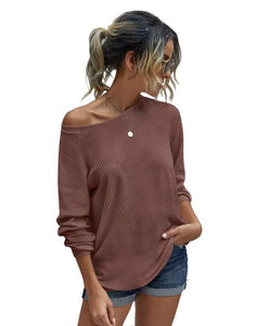 Knit Round Neck Top Shirts Wholesale