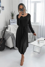 Load image into Gallery viewer, Solid Lounge Midi Dress Shopping
