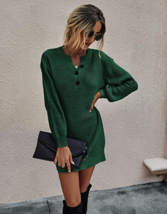 Chic Knit Mini Dress Shopp Online