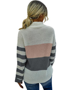 Colour Contrast Knitted Sweaters Wholesale On Fashionriva