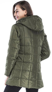 Lady Quilt Hoodie Jacket Outerwear From Fashion Riva