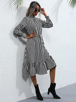 Load image into Gallery viewer, Chic Stripe Middi Dress OEM Online
