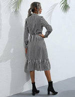Load image into Gallery viewer, Chic Stripe Middi Dress OEM Online
