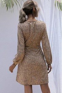 Chic Leopard Print Mini Dresses Wholesale Online