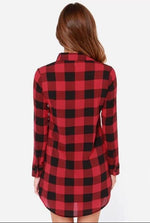 Load image into Gallery viewer, Plaid Botton Down Blouses Wholesale

