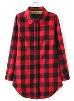 Load image into Gallery viewer, Plaid Botton Down Blouses Wholesale
