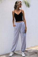 Load image into Gallery viewer, Chic Elastic Waist Casual Homewear Sweat Joggers Wholesaler
