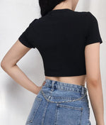 Load image into Gallery viewer, Young Girl Crop Top Tee Wholesale
