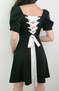 Fashionriva Tie Back Ruch Mini Dresses