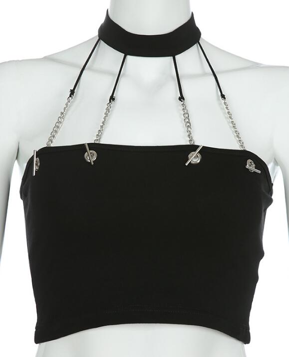 Metal Chain Straps Bandeau for Lady