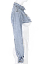 Load image into Gallery viewer, Fashion Riva Denim Crop Jacket for Womens
