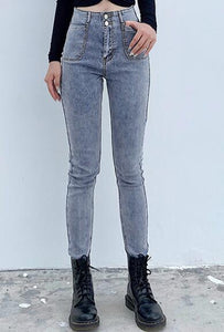 Supper Stretch Denim Skinnies Jeans for Ladies